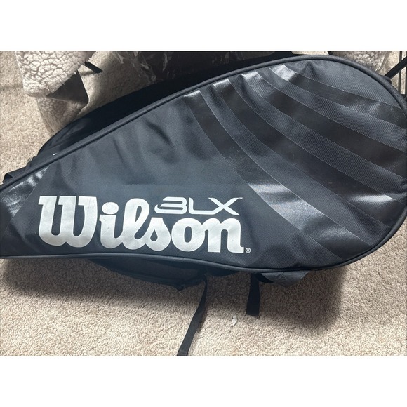 Wilson Handbags - Wilson BLX Tour Super Six Pro Tour Tennis Racket Bag Backpack Black